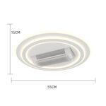 Lustra LED cu ventilator, 6 Trepte de Viteză, Telecomandă, Functionare Silentioasa - imagine 2