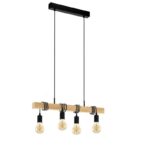 Lustra Model Rustic, Soclu E27, 4 Becuri