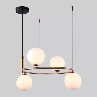 Lustră Decorativă cu 4 Dulii G9, Auriu