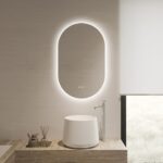 Oglindă Baie LED cu Senzor Touch, Lumina Rece, Caldă și Neutră, 50x100cm - imagine 4