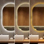 Oglindă Baie LED cu Senzor Touch, Lumina Rece, Caldă și Neutră, 50x100cm - imagine 2