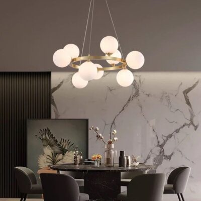 Lustră Suspendată cu Fasung G9 – Design Modern, Ø600×800 mm