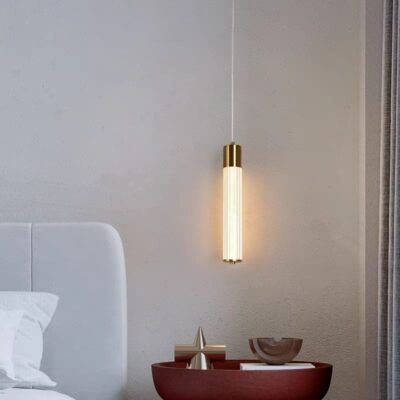 Pendul LED cu Lumină Reglabilă, Gold – 10W, 3 Tonuri de Culoare, 100×H1000 mm