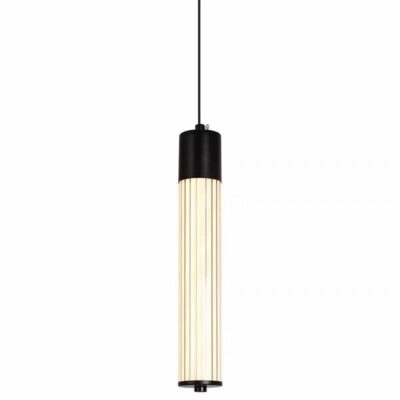 Pendul LED cu Lumină Reglabilă, Negru – 10W, 3 Tonuri de Culoare, 100×H1000 mm