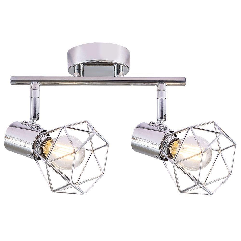 Untitled - 2025-07-25T115258.749 Lustră Rustică cu 2 Brațe, Argintiu – Soclu E14, Design din Metal, 370×100×190 mm - imagine 1