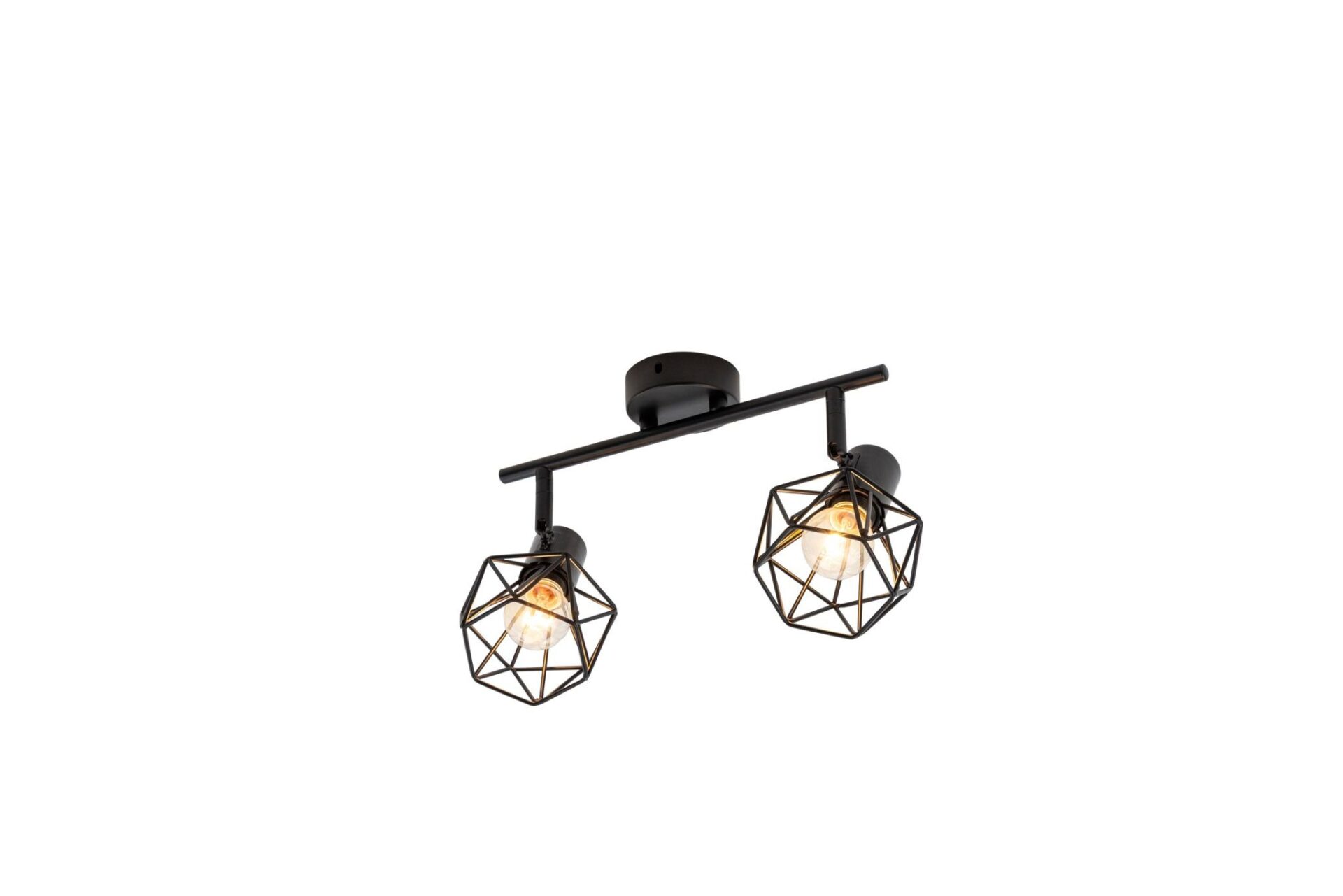 Untitled - 2025-07-25T120810.007 Lustră Rustică cu 2 Brațe, Negru – Soclu E14, Design din Metal, 370×100×190 mm - imagine 1
