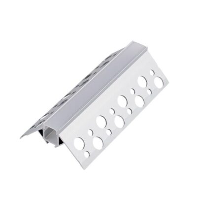 Profil LED Încastrat pentru Colț Exterior – Aluminiu, 2 m