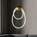 Aplica LED R9157-1 – 28 W, auriu & alb, 3 tipuri de lumină