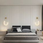Aplică LED Modernă – 60W, 10 Surse, 3 Tipuri de Lumină, Design Auriu/Alb, 30×58×4 cm - imagine 2