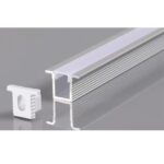 Profil LED Încastrat 10 × 10 – 2 m, Aluminiu