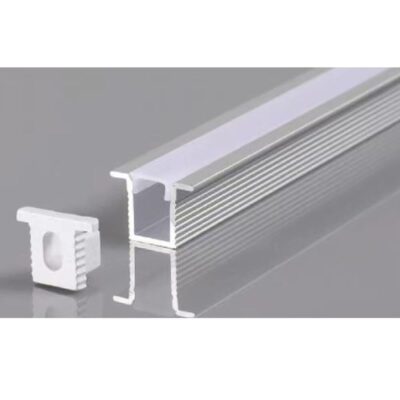 Profil LED Încastrat 10 × 10 – 2 m, Aluminiu