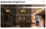 Kit Bandă LED COB cu Telecomandă – 5 m, Lumină Caldă 3000 K, 14 W/m, 24 V, Transformator 72 W 💡 - imagine 3
