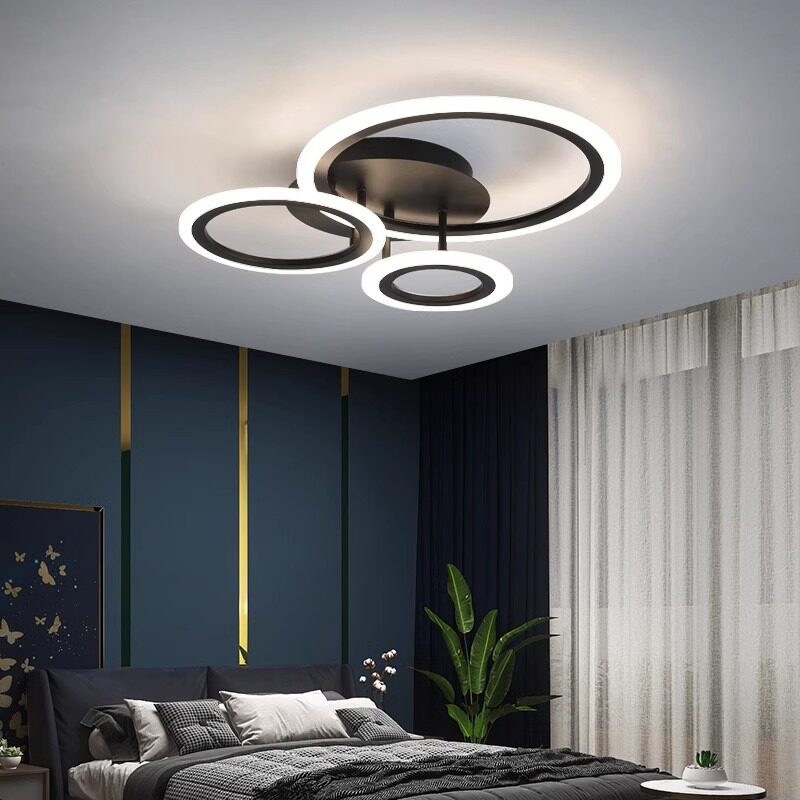 Hc33d97de20cc452998ebd82d9c000d6 Lustra LED Eclipse Negru – 66W, cu telecomanda - imagine 1