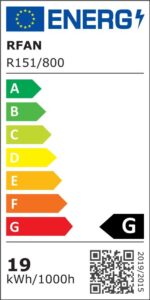 Aplica LED R9151-800 BK – 19 W, finisaj negru, cu 3 temperaturi de lumină - imagine 5
