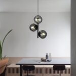 Lustra N6804-3 abajururi elegante, finisaj negru