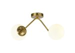 Lustra model N36377-2 – 2 x E27, abajururi elegante, finisaj auriu - imagine 3