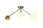 Lustra model N36377-3 – 3 x E27, abajururi elegante, finisaj auriu - imagine 4