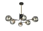 Lustra model N6802-6 – 6 abajururi elegante, finisaj negru - imagine 3
