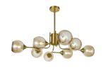 Lustra model N6802-8 – 8 abajururi elegante, finisaj auriu - imagine 3
