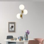 Lustra N6804-3 abajururi elegante, finisaj GOLD