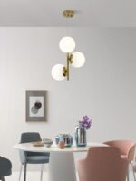 Lustra N6804-3 abajururi elegante, finisaj GOLD