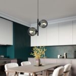 Lustra N6804-2 abajururi elegante, finisaj negru