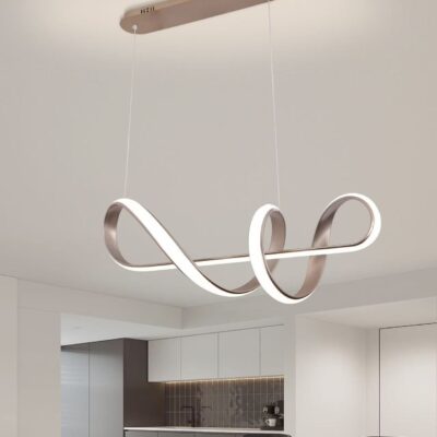 Pendul LED suspendat – 240W, gri elegant, cu telecomandă, 3 funcții de lumină