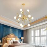 Lustră modernă cu 11 socluri G9 – Design elegant, Ø60 cm