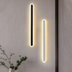 Aplică LED neagră, 40W – Design modern, 60 cm