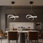 Lustră LED suspendată, negru – 28W, Ø30 cm, 3 temperaturi de culoare