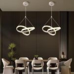 Lustră LED suspendată, alb – 28W, Ø30 cm, 3 temperaturi de culoare
