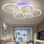 Lustra LED model 6601-2×3+RGB – 160W + RGB 16W, cu telecomanda 2.4G