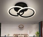 Lustra LED Eclipse Negru – 44W, cu telecomanda