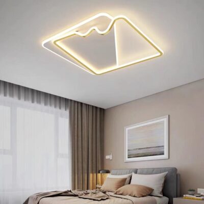 Lustra LED G3943 GD – 160W, cu telecomanda, 3 temperaturi de culoare