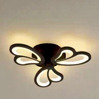 Lustra LED G3314-3 BK – 98W, cu telecomanda, 3 temperaturi de culoare