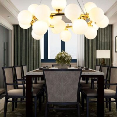 Lustra 1010-25 GD – design elegant, 25 globuri, soclu G9