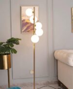 Lampadar TY3052-5 GD – 5 brațe elegante, soclu E27, finisaj auriu