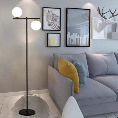 Lampadar TY3012 BK – soclu E27, finisaj negru, 157 cm