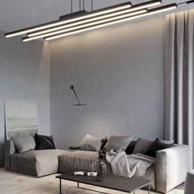 Lustra LED G4038 – 74W, cu telecomanda, ~6.600 lumeni, 3 temperaturi de culoare