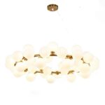 Lustra 1010-45 GD – candelabru modern cu 45 globuri, soclu G9