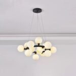 Lustra 1010-15 BK – candelabru modern cu 15 globuri, soclu G9