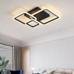 Lustra LED G3816 BK – 88W, cu telecomanda, 3 temperaturi de culoare