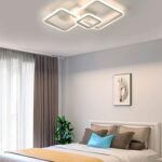 Lustra LED G3816 WH – 88W, cu telecomanda, 3 temperaturi de culoare
