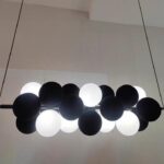 Lustra 9029-18 BK – cu 6 socluri G9, design modern negru 💫
