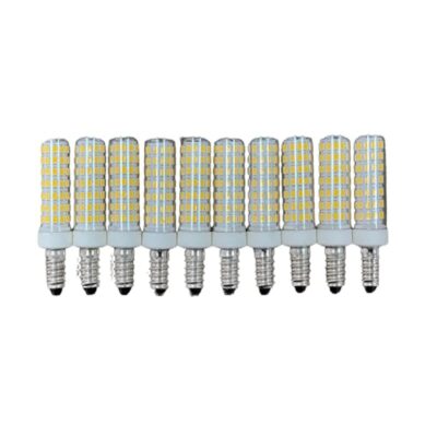 Set 10 × Becuri LED E14 – 12 W, Lumină Caldă 3000 K, 220 V 💡