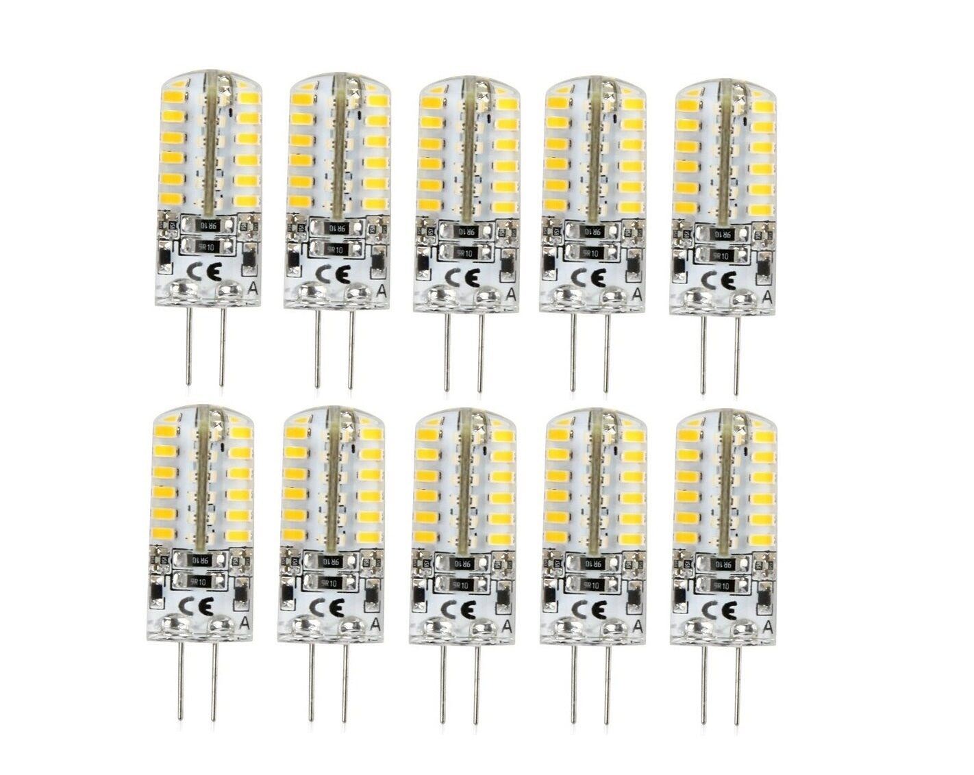 bec-led-g4-3w-12v Set 10 x Becuri LED G4 – 3 W, lumină caldă 3000 K, 12 V - imagine 1