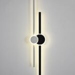 Aplica LED R9122-800 – 37 W, finisaj neutru negru & alb, cu 3 temperaturi de lumină