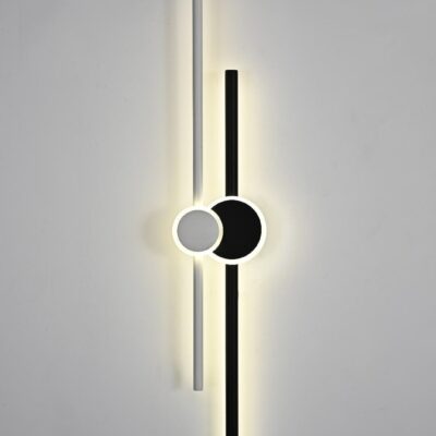 Aplica LED R9122-800 – 37 W, finisaj neutru negru & alb, cu 3 temperaturi de lumină