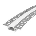 Profil LED Încăastrat cu Finisaj Flexibil – Aluminiu, 3 m