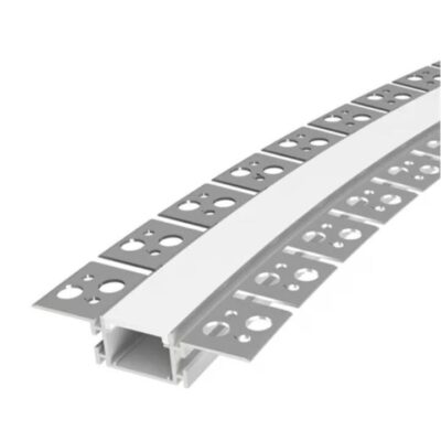 Profil LED Încăastrat cu Finisaj Flexibil – Aluminiu, 3 m